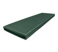 Foam & Upholstery Warehouse OUTDOOR 2 3 4 SEATER BENCH CUSHION WATER RESISTANT FABRIC GARDEN SEAT PADS (Bottle Green, 2 Seater - 108cm x 45cm x 6 cm thick)