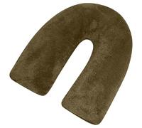 Foam & Upholstery Warehouse Teddy Fleece V Shaped Pillows Brown, Super Soft Warm Comfy Bed Cushions Support Pillows for Sleeping Relaxing Orthopaedic V Pillow 120cm x 20cm