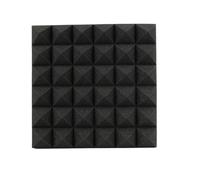 Foam Wall Panels 12-4 PCS Pyramid Acoustic Foam Panel Density Self Adhesive Sound Proof Wall Panels Soundproof KTV Studios Home Accessories(4 PCS)
