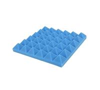 Foam Wall Panels Charcoal Acoustic Foam Tiles Soundproofing Panels Studio Sound Padding 2 X 10 Inch(Black+Blue)(Blue)