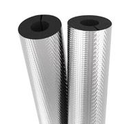 Foam Wrap Aluminum Foil Pipe Covers, Pack of 2 Foam Pipe Insulation Tubes Aluminum Foil Self-Adhesive for Multiple Sizes(Id-22mm,THK10mm)