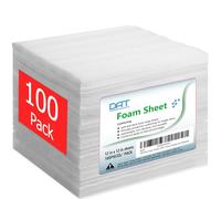 Foam Wraps, DAT 12" x 12", 1/16" Thick, Foam Sheets Cushioning Material, Moving Supplies for Packing Storage and Shipping, 100-Pack