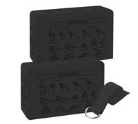 Foam Yoga Blocks - Non Slip Soft Support, 2 Piece Portable Set, Comfortable Stability, Enhances Flexibility for Women Beginners Meditation and Training, Yoga Equipment Use, 9.06x5.91x2.95 Inches