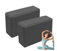 Foam Yoga Blocks, Set of 2 Exercise Blocks for Workouts, Non-Slip Balance Stretcher Made of EVA Foam, Meditation Squats Handstand Yoga Fitness, Non-Slip EVA Foam Balance Wedge