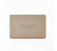 MYGA Yoga Block - High-Density EVA Foam Yoga Brick - Non-Slip, Lightweight & Durable Exercise Block for Pilates, Stretching and Flexibility at Home & Gym - Choice of Colour (Wood)