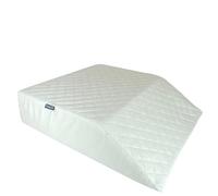 FOAMHAVEN Orthopedic Foam Leg Elevation Wedge - Acid Reflux Relief, Post-Surgery Recovery, Pregnancy Support, Enhanced Circulation, Leg Pain Relief. Removable Zipped Cover 60x50x15cm (White)