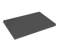 FOAMHAVEN Water-resistant Rectangular Dog Pet Bed with Zippered Removable Cover - Durable, Orthopedic, Chew-Resistant, and Easy to Clean for Small, Medium, Large Dogs (Grey, Small- 77 x 52 x 5 cm)