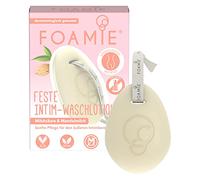Foamie Solid intimate wash lotion, women's intimate care with lactic acid and almond milk without perfume, alcohol, dyes, intimate shower for gentle care of the outer intimate area