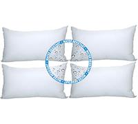 Foamily® 4 Pack - 12" x 20" Premium Outdoor Water Resistant Stuffer Pillow Throw Inserts Sham Square Form, Standard/White @ M&A STYLES LTD