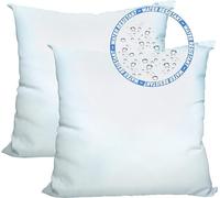 Foamily® Set of 2-18 x 18 Premium Outdoor Water Resistant Stuffer Pillow Throw Inserts Sham Square Form, Standard/White - Made in USA @ M&A STYLES LTD