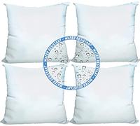 Foamily Set of 4-18 X 18 Premium Outdoor Water Resistant Stuffer Pillow Throw Inserts Sham Square Form, 18" L X 18" W, Standard/White @ M&A STYLE