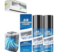 Foaming Air Conditioner Cleaning Spray, Foaming No-Rinse Air Conditioner Cleaner Spray, Gentle Deep Cleaning Foam Cleanser, Removes Dirt and Odor, for Ducts, Filters & Vents (2 Pcs)