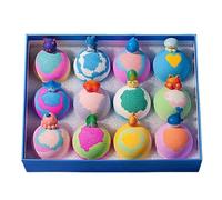 Foaming Balls - 12 Pieces Gentle Effervescent Bombs, Scented Relaxing Capsules | Manual Skin Soothing Foaming Balls, Spa Gift Set, Stocking Stuffers for Teen Family Friends Children Boys