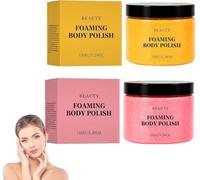Foaming Body Polish,Two Tone Optional Scent Body Scrub,Deep Cleansing Skin-Smoothing Formula,Exfoliating Gentle Exfoliator,150g