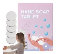 Foaming Hand Soap Tablets - Cleaning Tabs Set of 10, 3.54x0.59x4.92in Moisturizing Formula for Home Kitchen, Gentle Skin Friendly Blend, Dissolve Function, Premium Product, Hygiene Supplies for Travel