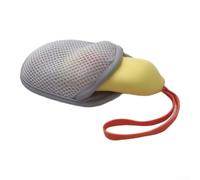 Foaming Net For Soap Rich Lather Development Gentle Exfoliating Mesh Viscose Polyester Easy Dry Lanyard Lightweight Grey Single Pack For Shower Bath