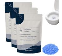 Foaming Toilet Cleaner Powder, No Scrub Foam Cleanser for Rust Hard Water Stains, Septic & Pipe Friendly Toilet Bowl Cleaning Powder, 100g (3pcs)