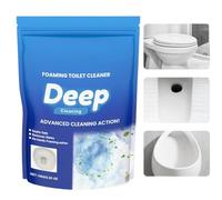 Foaming Toilet Cleaner Self Activating Miracle Powder - Deep Cleans Stains Limescale & Odors in 5 Mins Fast Foaming Action for Toilet Bowl & Urinals (1pcs)