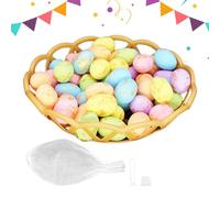 foamSpeckled Easter Eggs - Colorful Pastel Faux foamEggs, Easter Basket Fillers Decorations, Spring Party Favors | Lightweight Decorative Eggs for Table