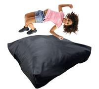FoamTouch Black Crash Pad with Foam Blocks for Kids and Adults - Therapeutic Sensory Pad with Water Resistance Cover - 48" x 60"