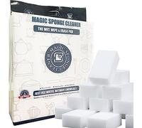 Foamworld 50pcs Extra Thick Magic Sponge Erasers - Multifunctional Cleaning Pads for Kitchen & Home