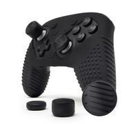 Foamy Lizard AlphaPro Grip for Nintendo Switch 2 Pro Controller Skin | Anti-Slip Soft Gel Silicone Protective Cover, Flat Studded Comfort, Side Rails, Full Rear Paddle Access, Raised Thumb Grips
