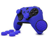 Foamy Lizard Silicone Controller Skin for Xbox One Elite Series 2, Blue | Anti-Slip Rubber, Sweat Resistant, Soft Gel Grip Case, Ergonomic Protector + Raised Thumbgrips (NOT for Series X/S/Elite 1)