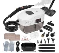Foandbevi 2-in-1 Steam Mop & Handheld Steam Cleaner for Home, 2500W High Pressure Steamer Cleaning with 1.6L Tank, Detachable Floor Cleaner for Hardwood, Tile, Grout & Car Detailing