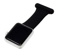 Fob for Apple Watch for Nurses Midwives Doctors Healthcare Paramedics, Silicone Pin Fob, Infection Control Design Compatible with All Apple Watch Series 7,6, 5,4,3,2,1 (38mm/40mm/41mm, Black)