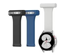 Fob Watch Compatible with Amazfit/Huawei/Samsung/Garmin Bracelet 40 mm 46 mm, Silicone Strap with Pin for Sisters, Health Care Work, for Venu GTS2 BIP S, 22MM