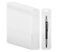 Fobufue 100Pcs Pen Packaging Bags, Transparent Pen Bags for Beaded Pens Resealable Pouch Zipper Storage Bags for Pen Keychain