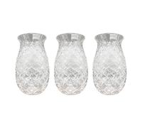 Fobufue 3pcs Pineapple Cocktail Glasses Embossed Juice Glasses for Cocktails and Drinks