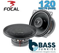 Focal Auditor 120 watts 4" Car Coaxial Door Speakers + Grills (PAIR) 10cm 100mm
