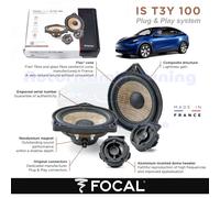 Focal IS T3Y 100 Inside Series 2 Way Component Kit For Tesla Model 3 and Y