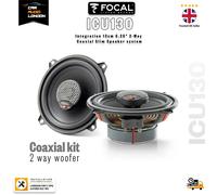 Focal INTEGRATION ICU130 130mm/5.25" 2-Way Car Van Coaxial Speakers Slim Fit Kit