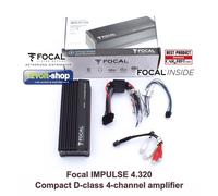 FOCAL Impulse 4.320 Ultra Compact 4-channel D-class amplifier 4x55Wrms @ 4Ω