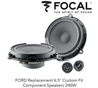 120W 6.5" 2011 - UP FORD FIESTA SPEAKER UPGRADE FOCAL ISFORD165 CAR AUDIO BASS