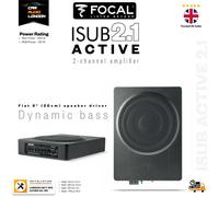 Focal ISUB Active 2.1 Car Underseat Subwoofer with 2 channel built in Amplifier