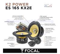 Focal K2 Power ES 165 KX2 2-Way Speaker System 165Mm 240W - 120 Wrms