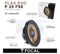 Focal P25Fse Flax Evo Subwoofer 10"/25 Cm 560 Watt - 280 Wrms 4 Ohm