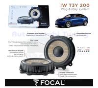 Focal IW T3Y 200 Inside Series 8 Inch Door Woofer Kit For Tesla Model 3 and Y