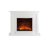 Focal Point Atherstone Brick White Mdf Wall-Mounted Electric Fire Suite