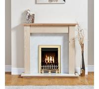 Focal Point Blenheim Brass Effect Gas Fire Suite