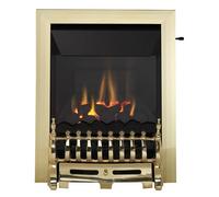 Focal Point Blenheim High Efficiency Brass Effect Slide Control 4.05Kw Gas Fire