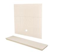 Focal Point Contemporary Stone Effect Back Panel & Hearth (W)1250mm (D)380mm