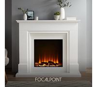 Focal Point Kendal White Mdf Freestanding Electric Fire Suite