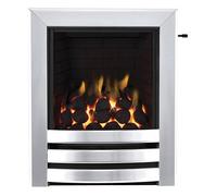 Focal Point Langham Full Depth Chrome Effect Slide Control 3.75Kw Gas Fire