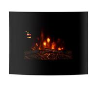 Focal Point Fires 1.5kW Lexington Wall Electric Fire - Black, Black