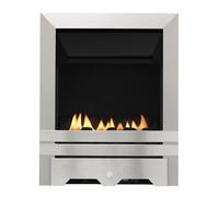 Focal Point Lulworth Stainless Steel Effect Manual Control 2.3Kw Gas Fire
