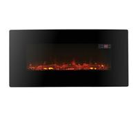 Focal Point Pasadena 1.5Kw Glass Effect Wall-Mounted Electric Fire (H)570mm (W)830mm (D)140mm